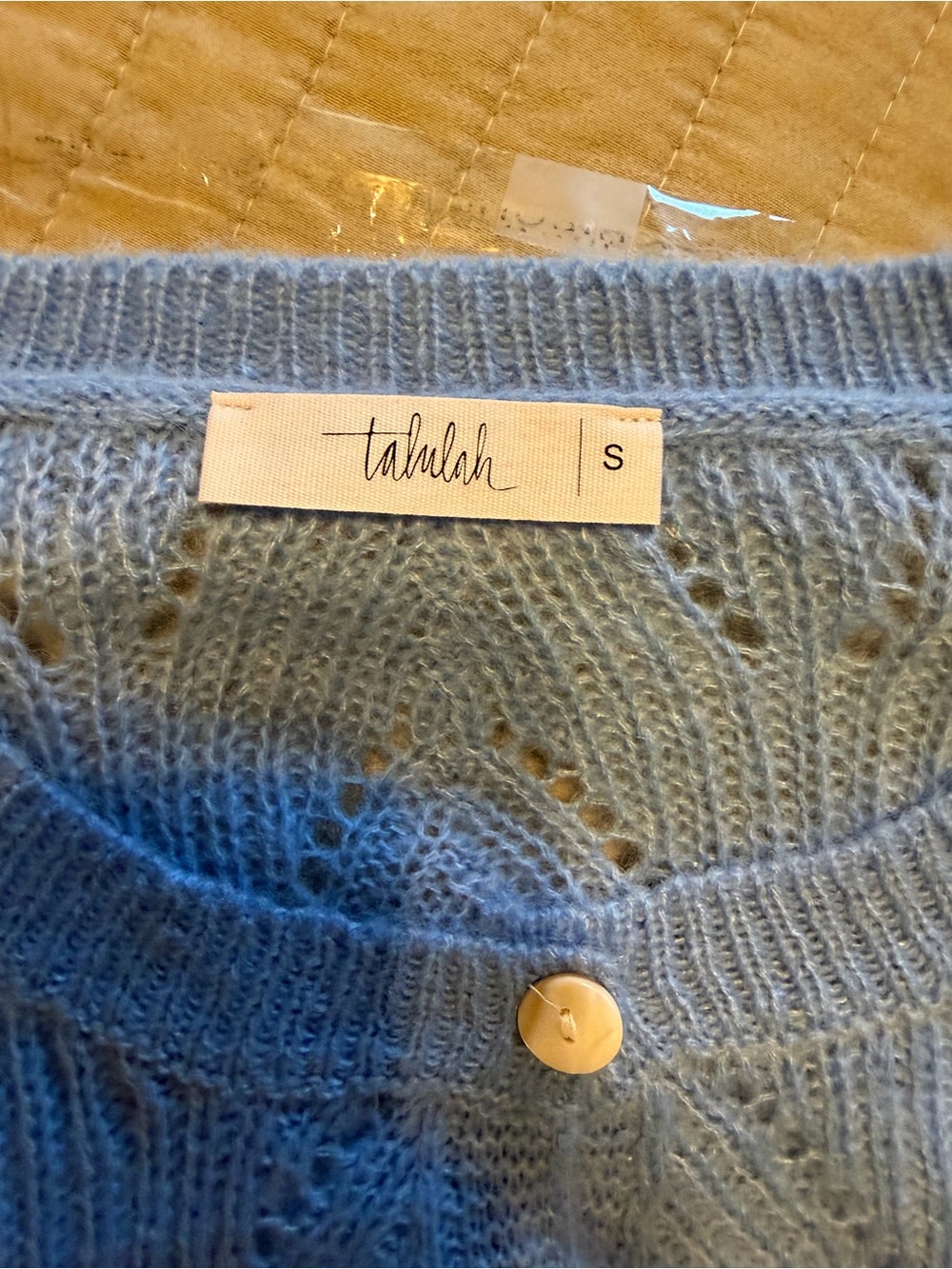 Darling Periwinkle cropped Knit Sweater set from Madi Nelson’s Shop Talulah.